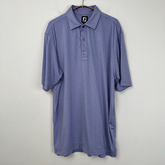 FootJoy Other - FootJoy Men's‎ L Purple With Circles Performance Golf Polo Shirt